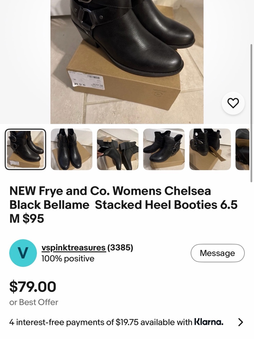 FRYE AND CO. Black Leather Bellame Chelsea Ankle Boots